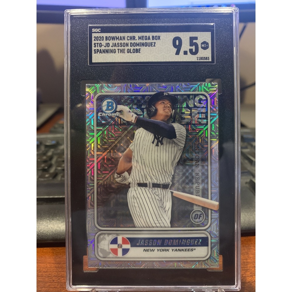 2020 Bowman Chrome Mega Box Jasson Dominguez Spanning the Globe‎ SGC 9.5